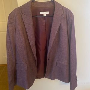 Size 18 tall, Purple suit.